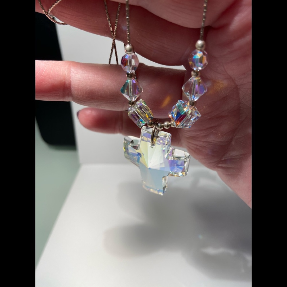 Swarovski cross necklace